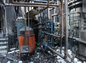 Großschaden Heizzentrale Brand